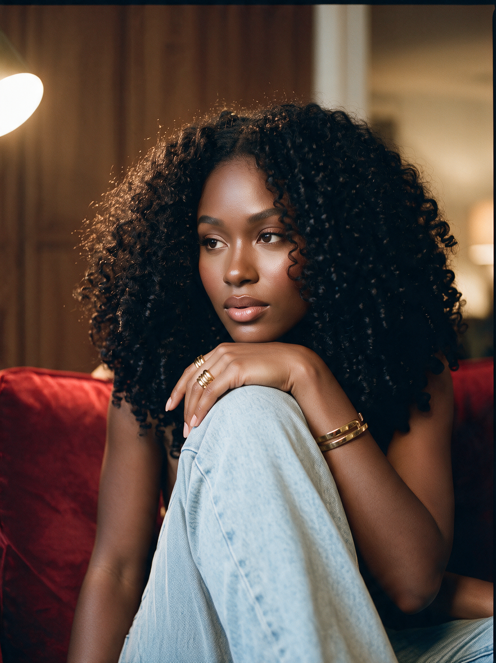 Curly  Human Half Wig