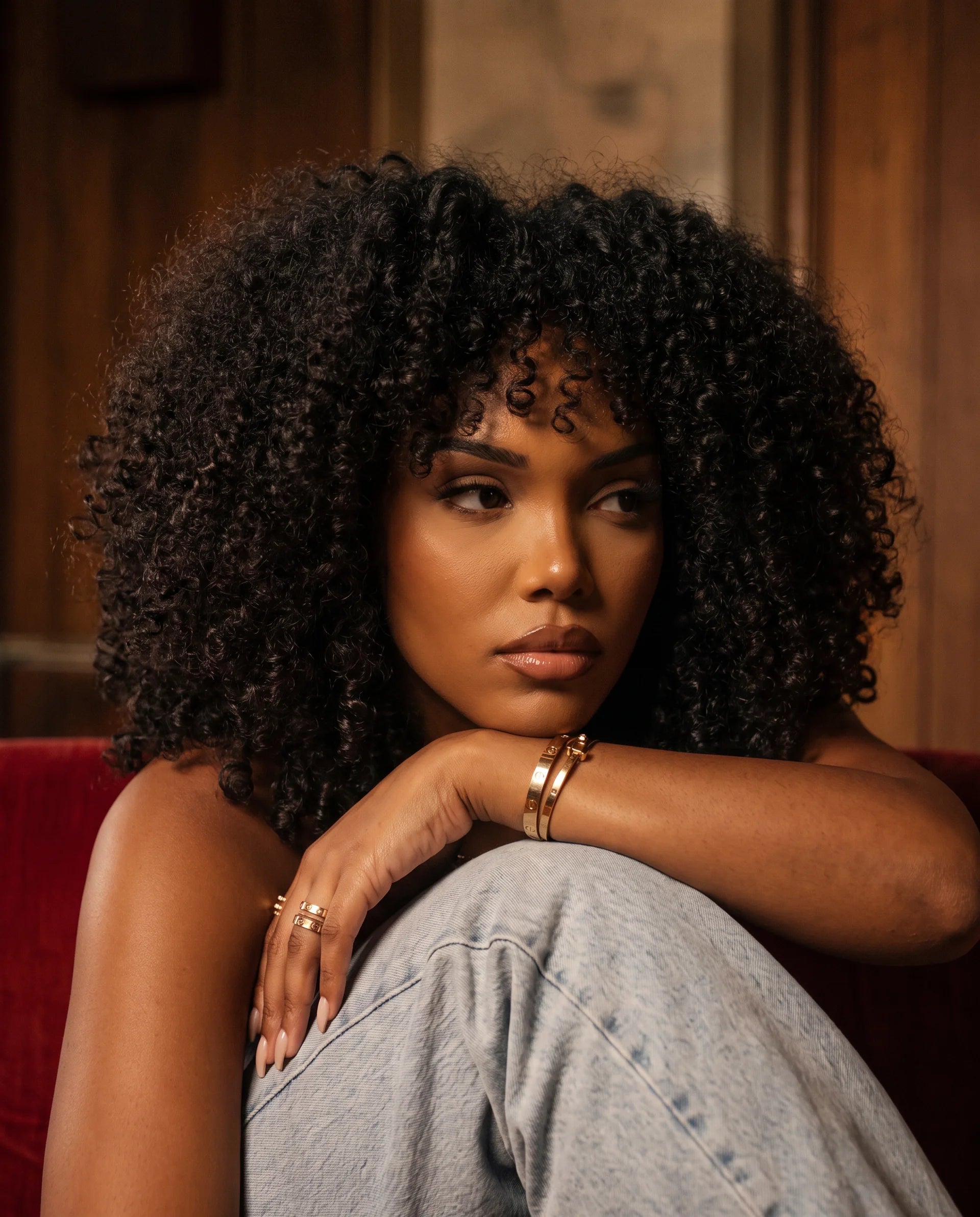 Vixen-curly-human-hair-half-wig